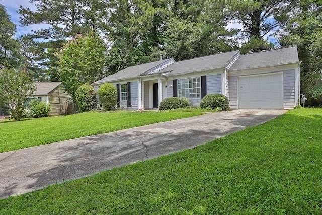 1234 Wellhouse Walk, Stone Mountain, GA 30088 - single story home featuring concrete driveway, a garage, and a front yard
