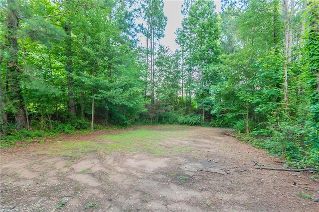7113 Ambercrest Ct, Austell, GA 30168 - view of yard featuring a forest view