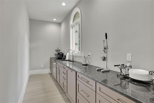 bathroom featuring hardwood / wood-style flooring