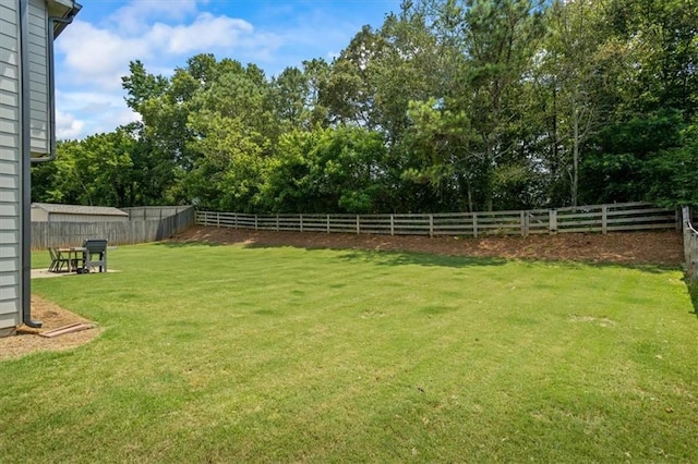 4275 Hunters Walk Way, Cumming, GA 30028 - fenced backyard with view of wooded area