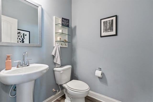 4275 Hunters Walk Way, Cumming, GA 30028 - bathroom featuring toilet and wood finished floors