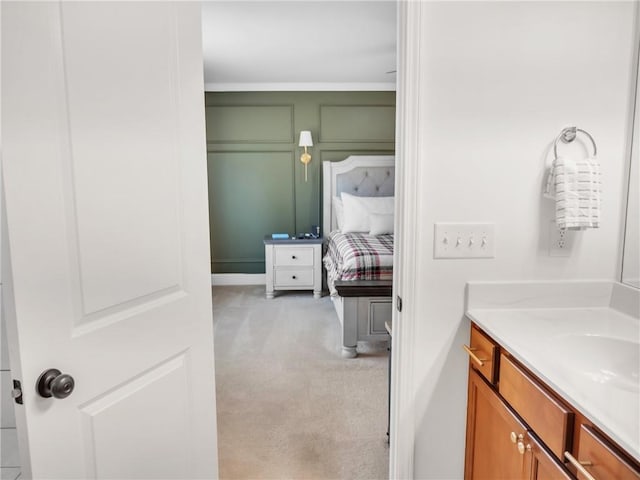 bathroom featuring vanity