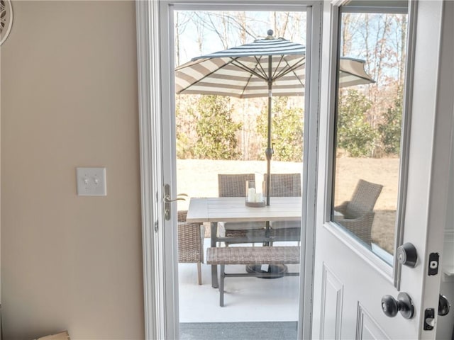 entryway featuring a wealth of natural light