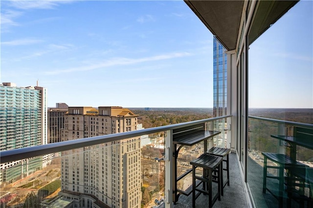 view of balcony