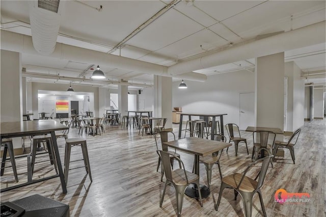 57 Forsyth St NW Unit 14B, Atlanta, GA 30303 - dining room featuring wood finished floors