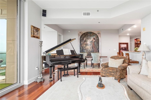 2795 Peachtree Rd NE Unit 2101, Atlanta, GA 30305 - living room featuring wood finished floors and baseboards