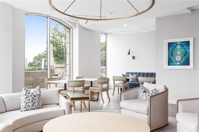 2795 Peachtree Rd NE Unit 2101, Atlanta, GA 30305 - living room with wood finished floors and recessed lighting