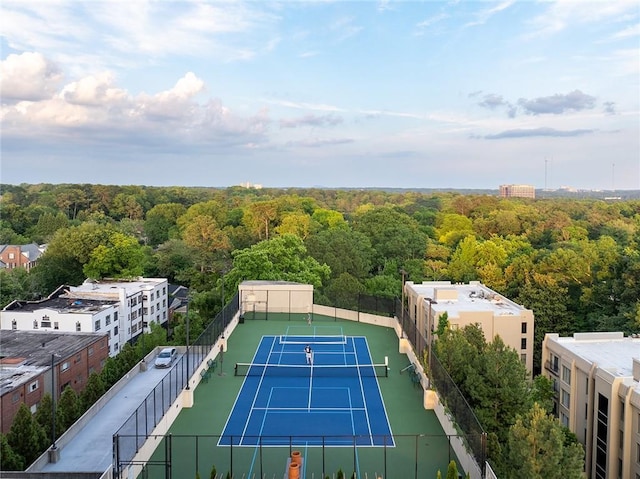 2795 Peachtree Rd NE Unit 2101, Atlanta, GA 30305 - view of tennis court featuring a view of trees