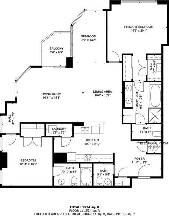 2795 Peachtree Rd NE Unit 2101, Atlanta, GA 30305 - room layout