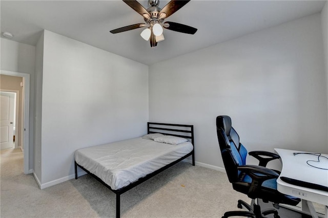 4825 Odum View Ln, Cumming, GA 30040 - bedroom featuring light colored carpet, baseboards, and a ceiling fan