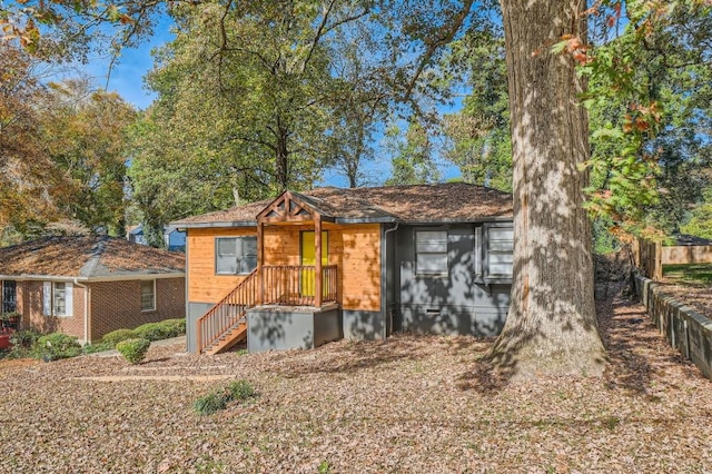 view of front of home