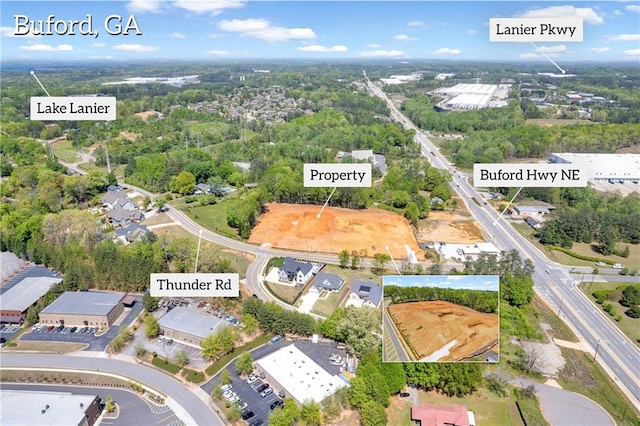 409 Thunder Rd, Buford, GA 30518 - aerial overview of property's location
