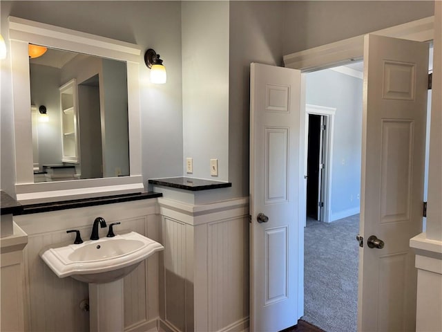 bathroom featuring a sink