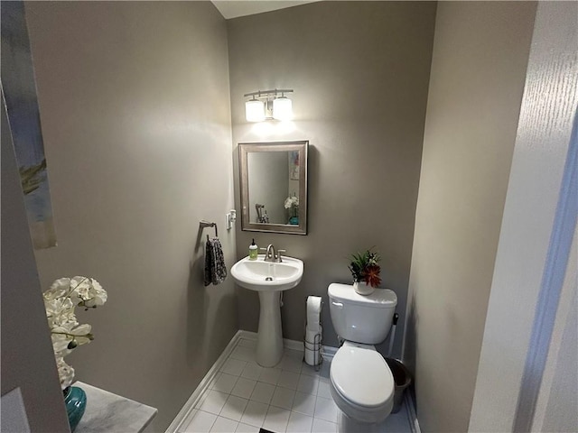 127 Spring Way Sq, Canton, GA 30114 - half bath with toilet and tile patterned flooring