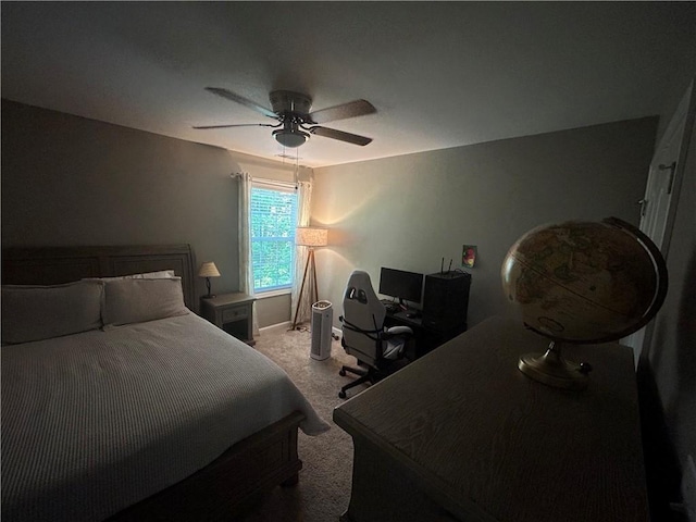 127 Spring Way Sq, Canton, GA 30114 - bedroom featuring carpet, an office area, and a ceiling fan