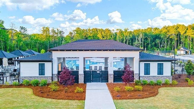 989 Blue Juniper Cir, Loganville, GA 30052 - view of property with fence