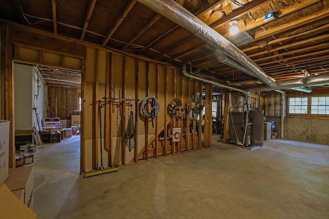 view of basement