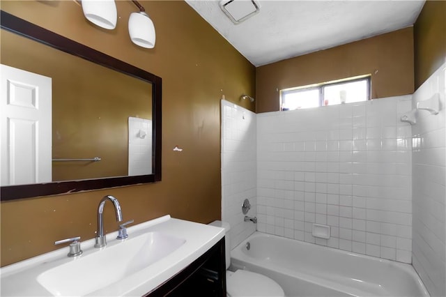 9550 Canvasback Ct, Jonesboro, GA 30238 - full bath with vanity, bathing tub / shower combination, and toilet