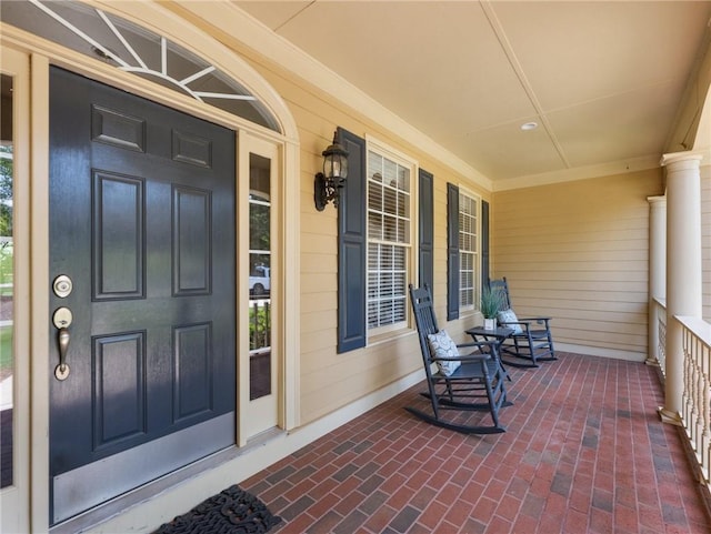 4523 Warwick Glen Pl, Flowery Branch, GA 30542 - doorway to property with a porch