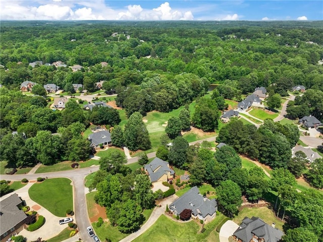 4523 Warwick Glen Pl, Flowery Branch, GA 30542 - aerial view of residential area with a heavily wooded area