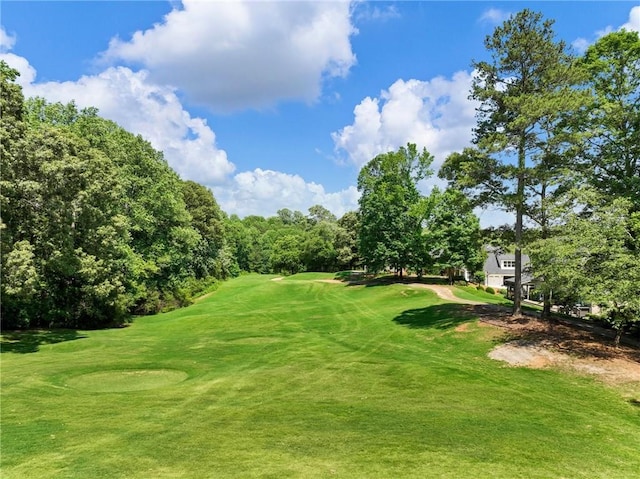 4523 Warwick Glen Pl, Flowery Branch, GA 30542 - view of property's community featuring view of golf course, a yard, and view of scattered trees