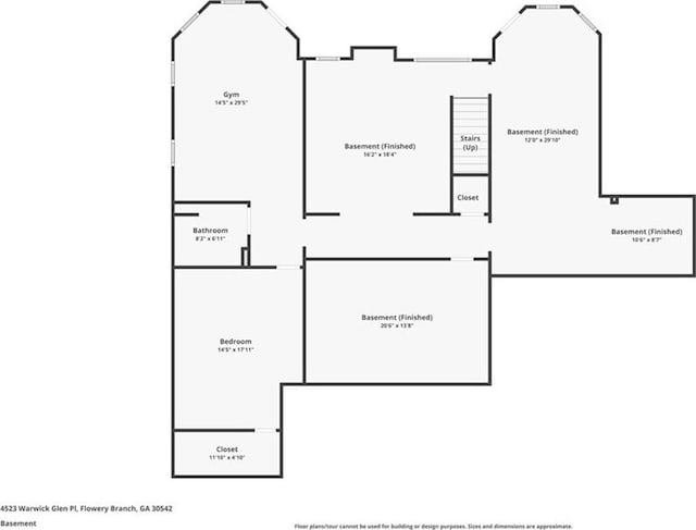 4523 Warwick Glen Pl, Flowery Branch, GA 30542 - property floor plan