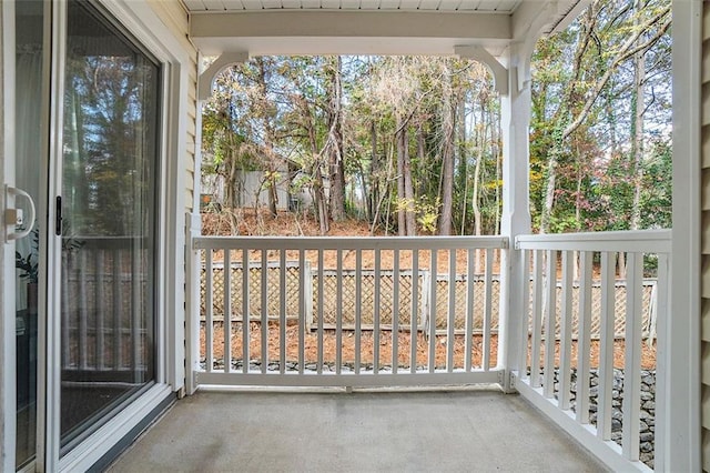 view of balcony