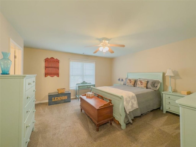710 Bentgrass Ct, Dacula, GA 30019 - bedroom featuring light carpet and ceiling fan