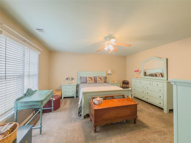 710 Bentgrass Ct, Dacula, GA 30019 - bedroom with light carpet and ceiling fan