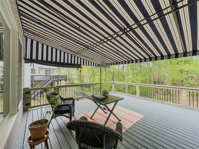 710 Bentgrass Ct, Dacula, GA 30019 - wooden terrace featuring stairway