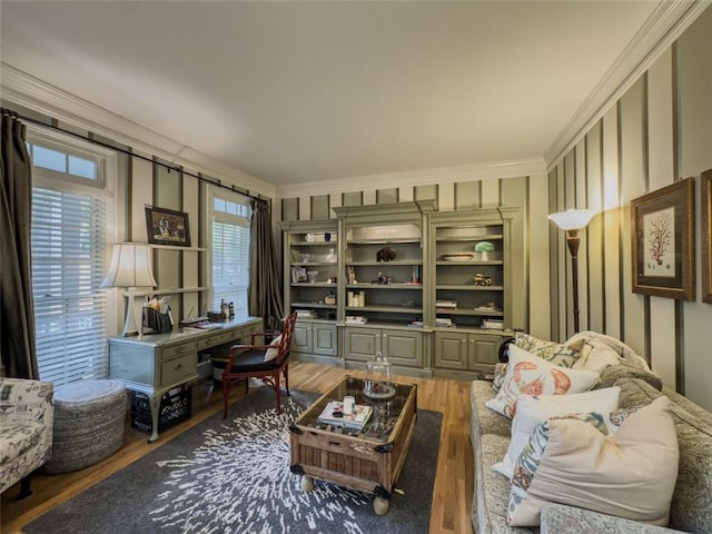 710 Bentgrass Ct, Dacula, GA 30019 - office space with wood finished floors and ornamental molding