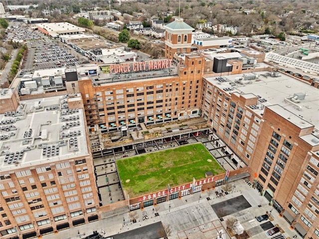 aerial view featuring a city view