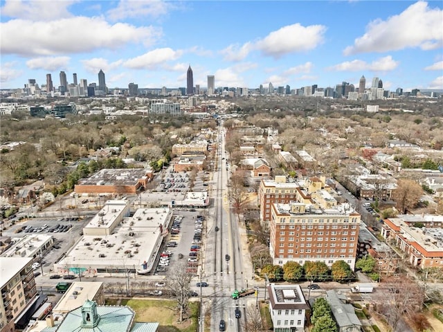 bird's eye view featuring a view of city