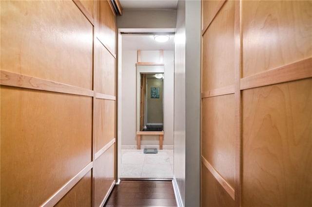 145 15th St NE Unit 435, Atlanta, GA 30309 - corridor with dark wood finished floors