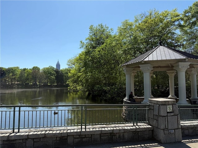 145 15th St NE Unit 435, Atlanta, GA 30309 - water view with a gazebo
