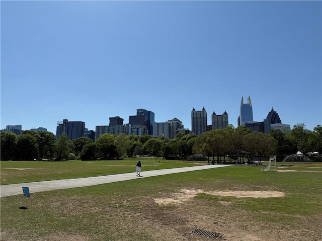 145 15th St NE Unit 435, Atlanta, GA 30309 - view of community with a gazebo and a skyline view
