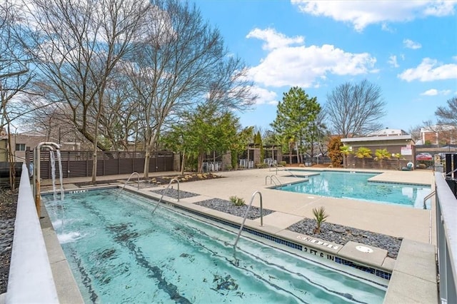 view of pool with a patio