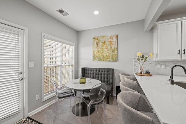 view of dining room