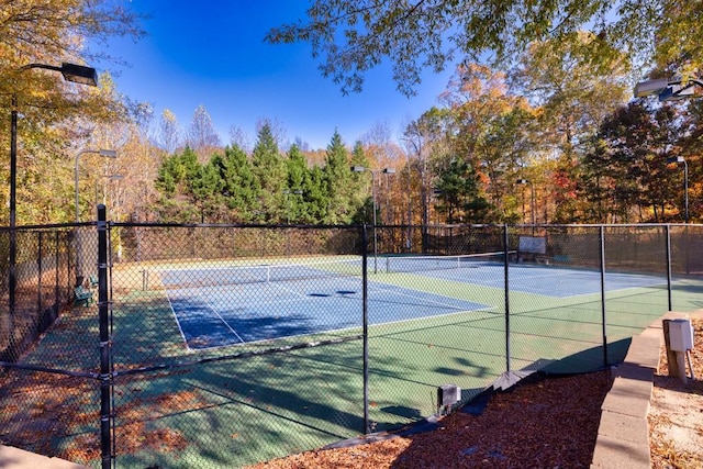 view of tennis court