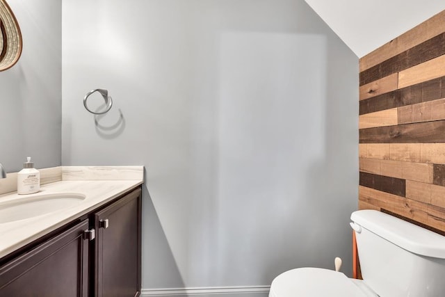 386 Summersong Pl, Talmo, GA 30575 - half bath with wood walls and vanity