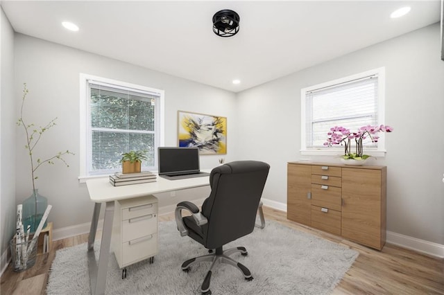 2198 Star Mist Dr SW, Atlanta, GA 30311 - office space featuring light wood-style flooring and recessed lighting