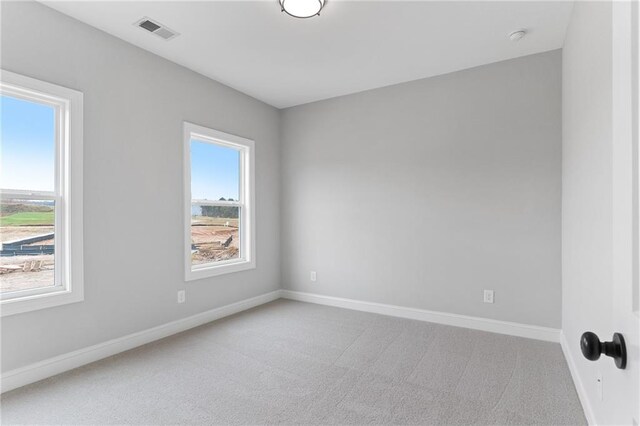 view of carpeted empty room