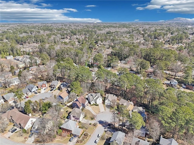 bird's eye view featuring a residential view