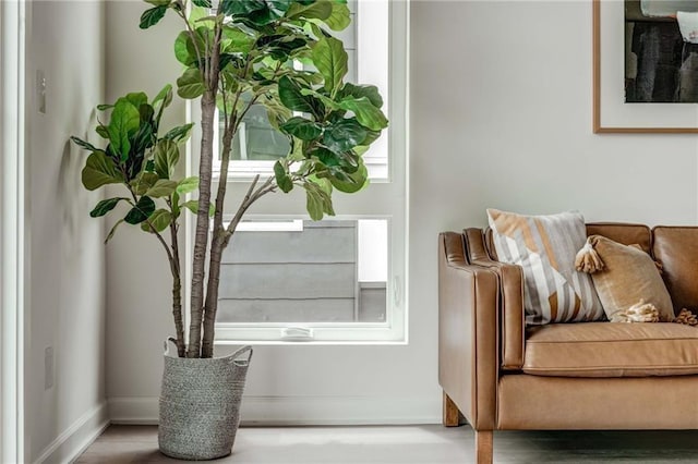 interior details featuring hardwood / wood-style flooring