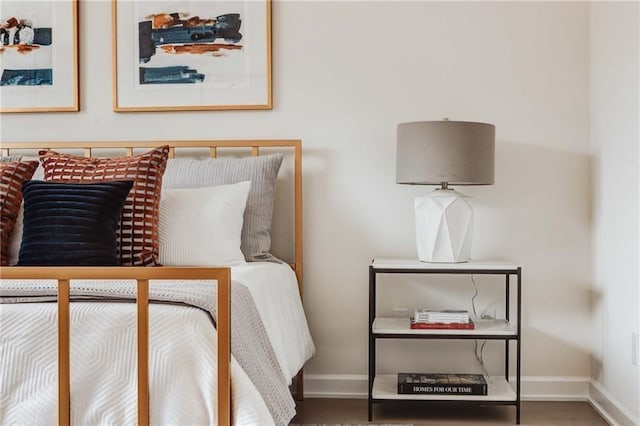 bedroom featuring wood-type flooring