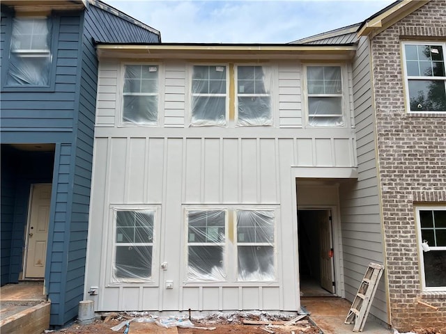 view of home's exterior featuring board and batten siding