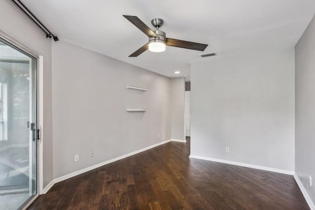 244 13th St NE Unit 302, Atlanta, GA 30309 - unfurnished room with wood finished floors, a ceiling fan, and plenty of natural light
