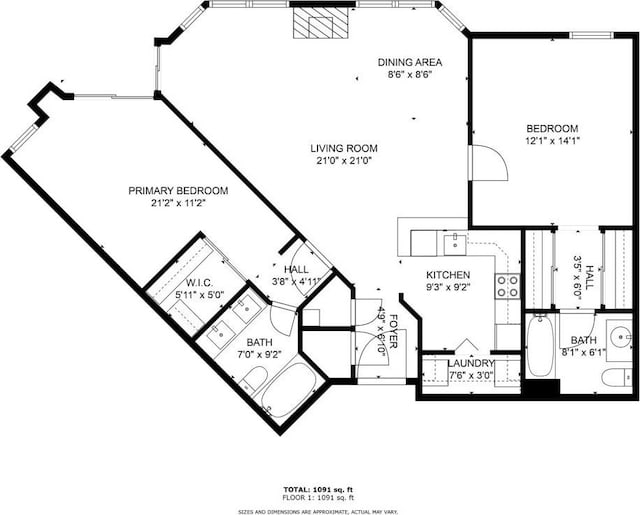 244 13th St NE Unit 302, Atlanta, GA 30309 - view of floor plan / room layout