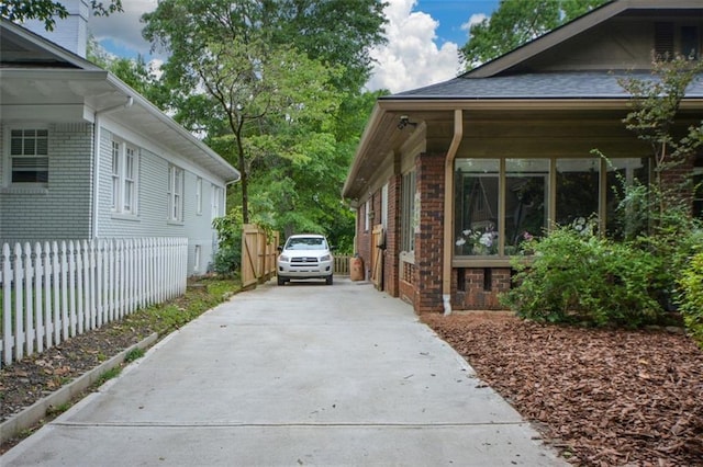 view of side of property