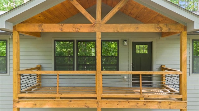 view of wooden terrace